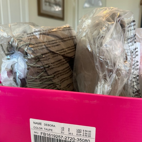 Shoe Dazzle  Debora boots in Taupe Color - Picture 2 of 5